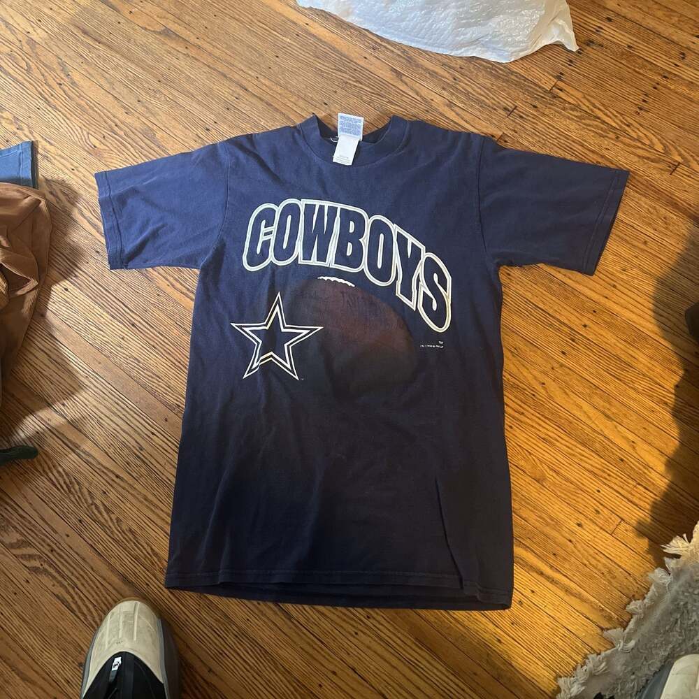 Vintage 90s Dallas Cowboys  Locker Line Graphic T-Shirt